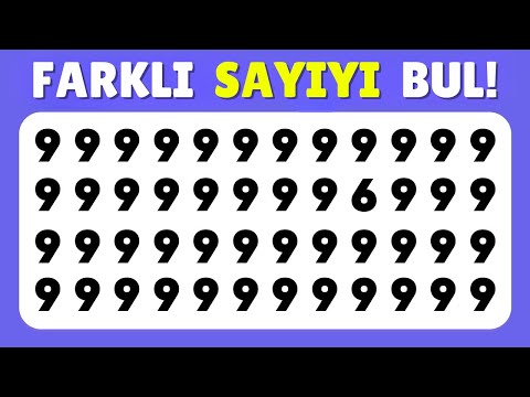 FARKLI SAYIYI BUL‼ 25 Sorudan Kaç Tanesini Bileceksin❓ Emoji Bulmaca