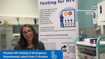 HIV testing at Salford Royal Emergency Department - game changer