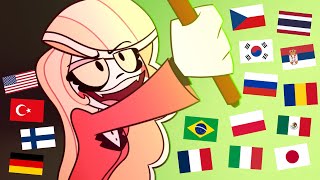 Hazbin Hotel - "How does it feel that I got your pen?" in DIFFERENT LANGUAGES (Not for Kids)