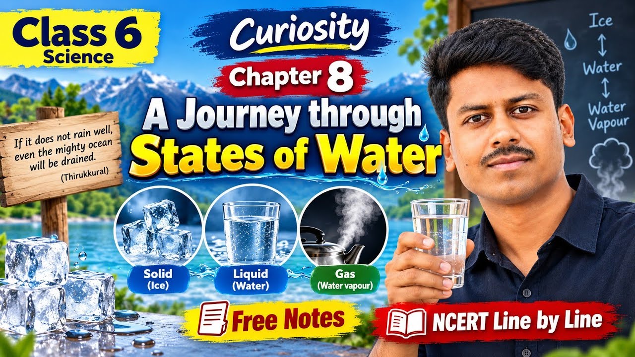Class 6 Science Curiosity Chapter 8 | A Journey Through States of Water ...