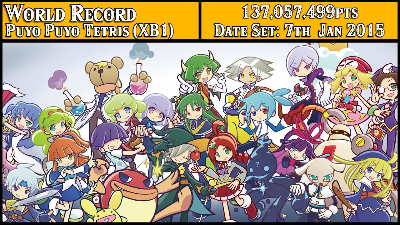 World Record - Puyo Puyo Tetris (XB1) (Puyo Mode) - 137,057,499pts
