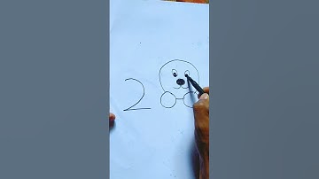 draw a rabbit with number 200 |#shorts