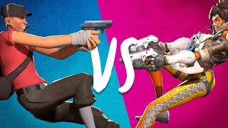 TF2 Scout Vs Overwatch Tracer - Stat Battle
