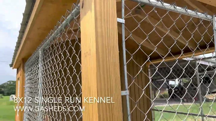 8x12 Single Run Dog Kennel - Outdoor Sheds - DayDayNews