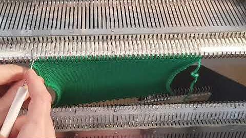 Latch Tool Bind Off for Machine Knitting