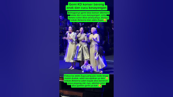 Gemi konser ditemani anak dan cucu kesayangan #krisdayanti #ameena #azura #aurelhermansyah #fyp