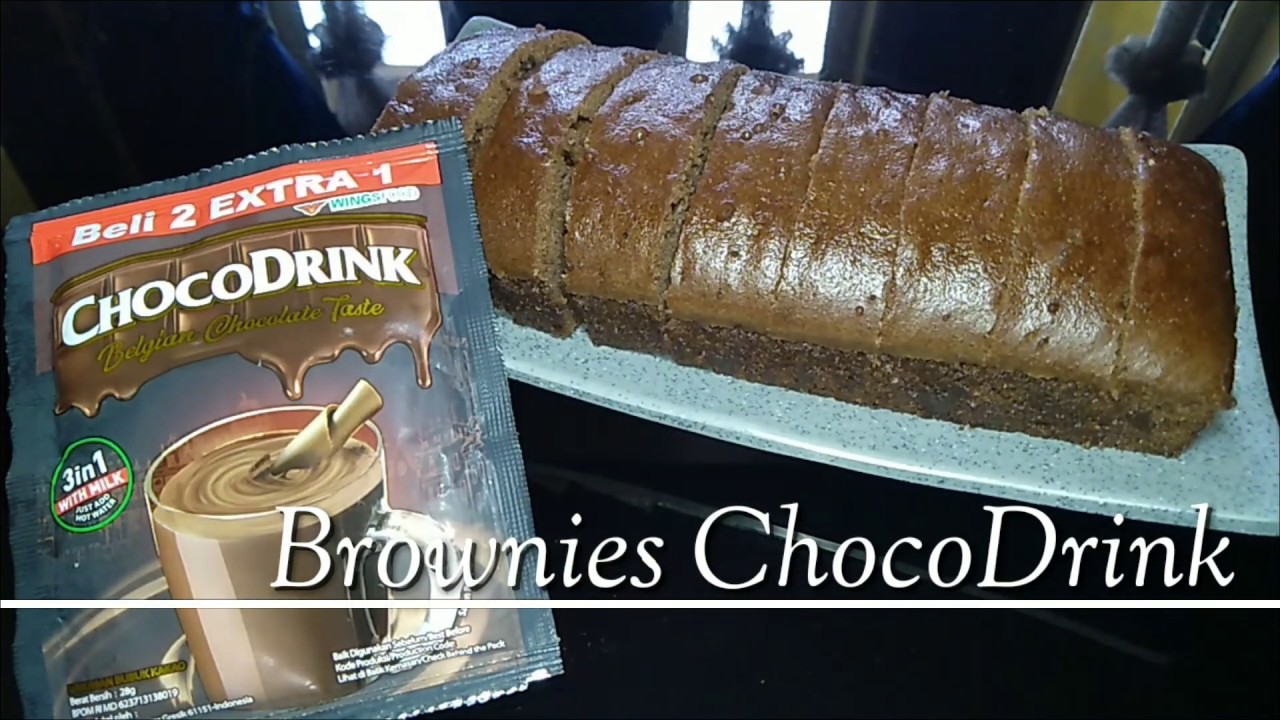 Brownies kukus ChocoDrink cuma 1 telur ! Tanpa oven tanpa mixer ! Super