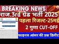  Reet 3rd grade Result 2026/Reet mains Cut-Off 2026/Reet Mains CUT-OFF/Reet 3rd grade result 2026