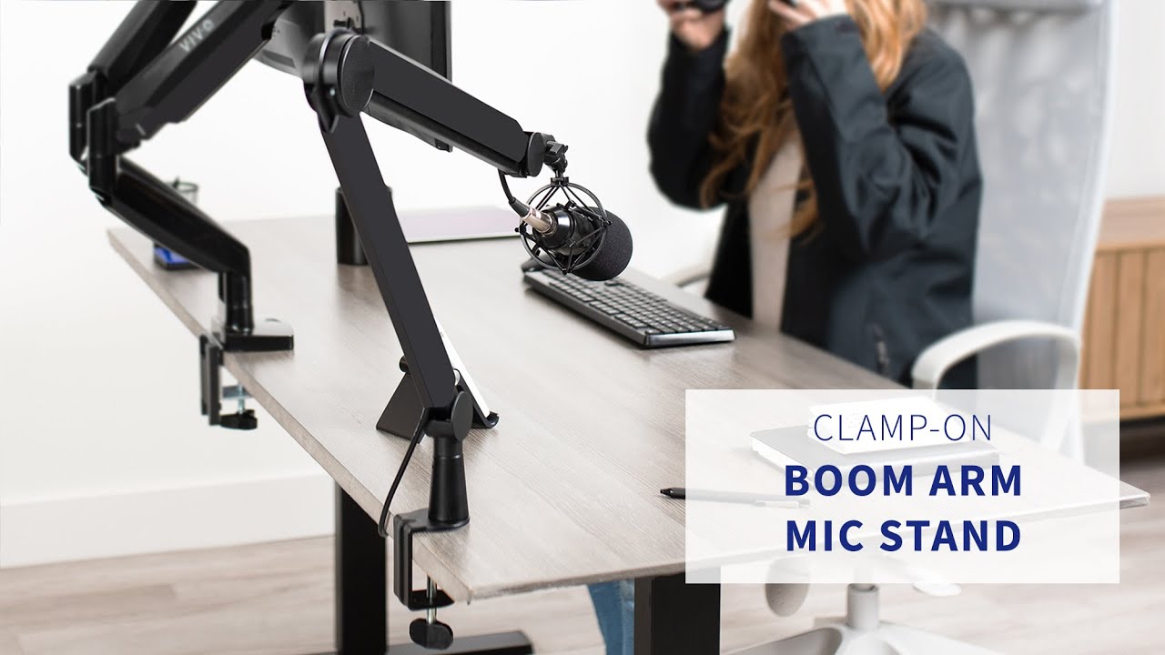 STANDMIC02 Premium Microphone Boom Arm Desk Mount by VIVO YouTube