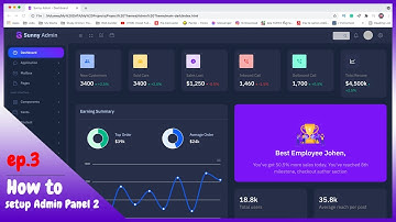 How to setup Admin Panel Backend 2 | EP.3 woocommerce