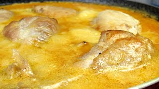 Delicious chicken dish - Gedlibzhe ☆ Kabardian chicken in sour cream sauce | Subtitles