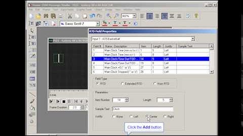 Venus 1500 Version 3: Creating an RTD Frame