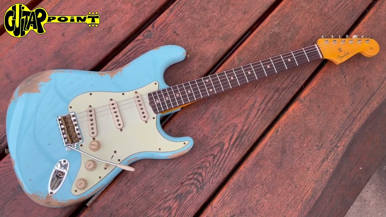 Fender Custom Shop 1962 Stratocaster Heavy Relic Daphne Blue