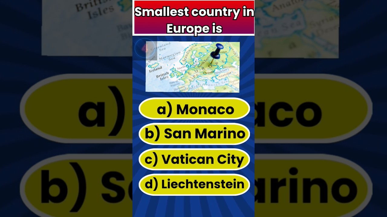 Quiz 2: Test your GK| Europe continent MCQS for PPSC FPSC and other competitive exams