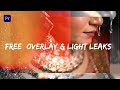 Free overlay  light leak for adobe premiere pro 2023  free download transition pack 