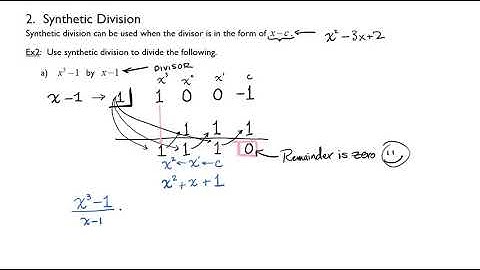 Dividing Polynomials Part 2 Synthetic Division
