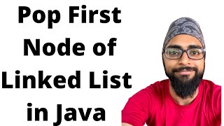 Pop the first element of linked list in Java | DSA using Java #9