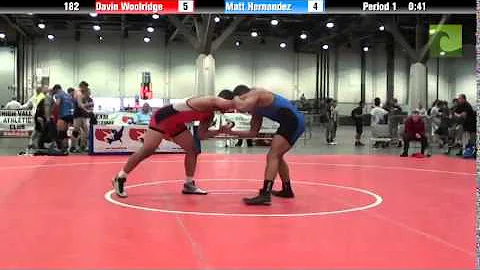 Men 182 - Davin Woolridge vs. Matt Hernandez