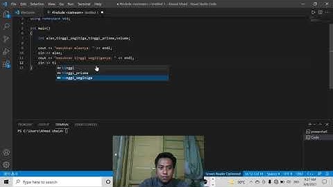 algoritma menghitung volume pada prisma segitiga