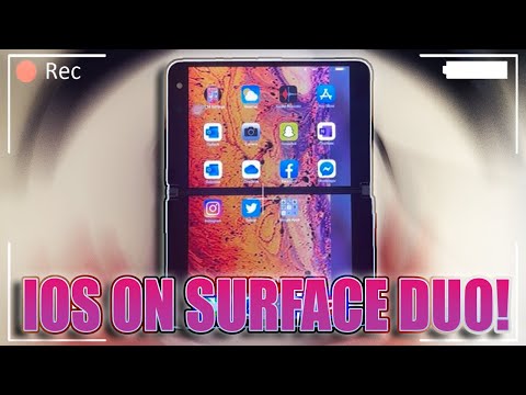 MICROSOFT SURFACE DUO IOS LAUNCHER! TURNING AN DUO INTO A IPHONE!?