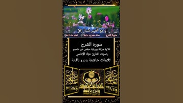 سورة الشرح | القارئ عبَّاد الإمامي | رواية حفص عن عاصم #تلاوات_خاشعة_ودرر_نافعة