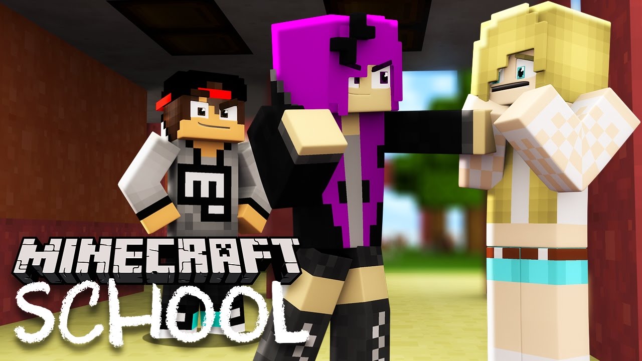 Minecraft School - LITTLE LIZARD'S GIRLFRIEND GETS BULLIED!?