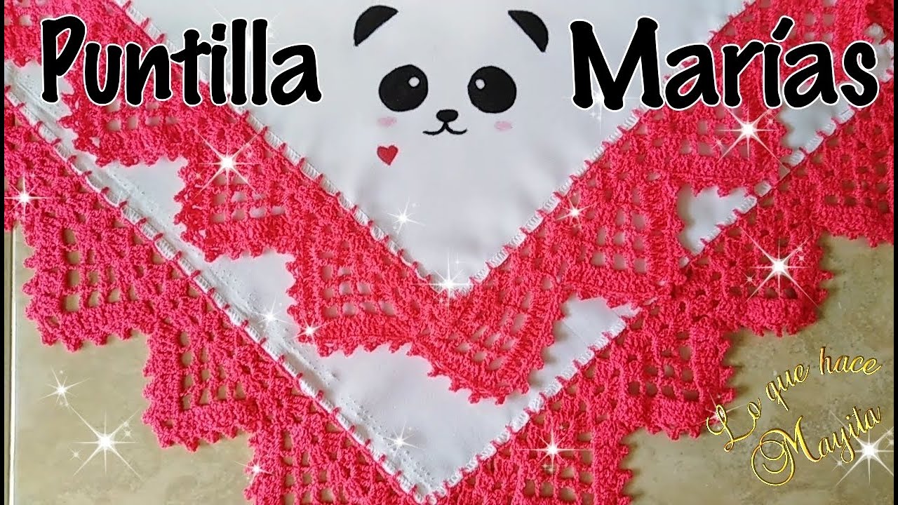 Puntilla Marías en picos | Servilleta de panda