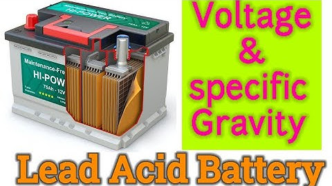 Lead Acid Battery Voltage & Specific Gravity Measurement