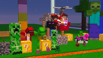 Mikey and JJ Falling Pickaxe Minecraft #livestream