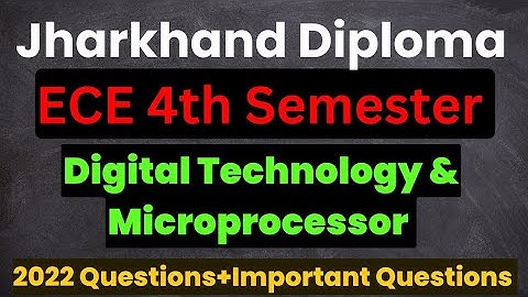 Digital Technology & Microprocessor| Important Questions| ECE 4th Semester| Diploma Jharkhand