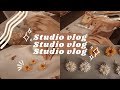 — studio vlog 🌻 DIY polymer clay earrings, how to make clay earrings for beginners | philippines