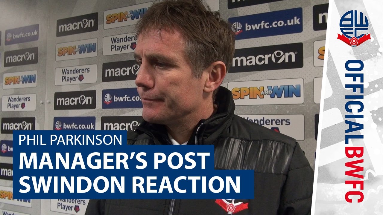 PHIL PARKINSON | Manager's post-Swindon Town reaction football score