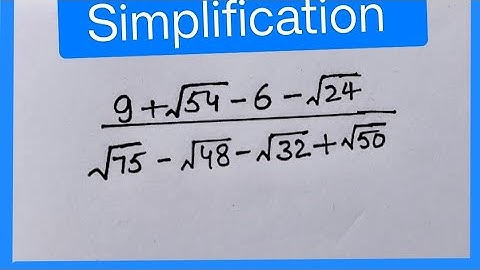 Simplifying Square Roots | Full Step-by-Step Tutorial/#maths #algebra #simplification