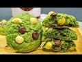 抹茶夏威夷豆曲奇饼干Matcha Macadamia Cookies|天然绿,抹茶香,外酥内软Natural Green, Matcha Aroma, Crispy edges soft center