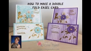 YOU CAN MAKE A DOUBLE FOLD EASEL CARD
