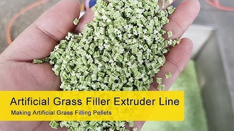 Artificial Turf Grass Filling Pellets Making Machine — Kerke (WANPLAS GROUP)