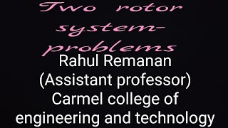 Two rotor system-torsional vibrations