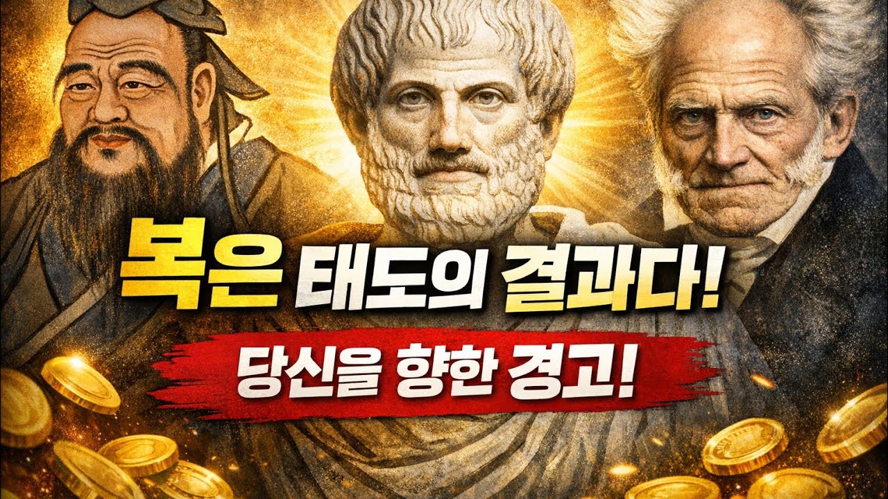 공자 아리스토텔레스 쇼펜하우어 철학으로 바라보는 복을 끌어당기는 사람들의 행동과 말. 복은 태도의 결과다