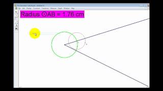Constructing an Angle Bisector Using Geometer's Sketchpad