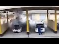 Electric car explodes while charging