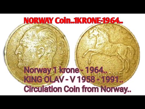 Norway Coin 1 Krone 1964#Kabayan Filipino#