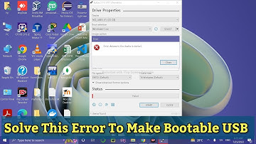 How to solve Bootable USB Error problem | Error Access to the device is denied |  Rufus Error.
