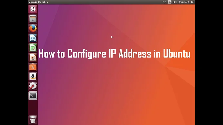How to configure ip address in ubuntu linux