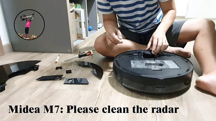 Midea M7 error: Please clean the radar. Dismantling the vacuum robot