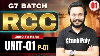 🔥RCC Structures Part-01 | G7 Batch | ZERO To HERO SERIES