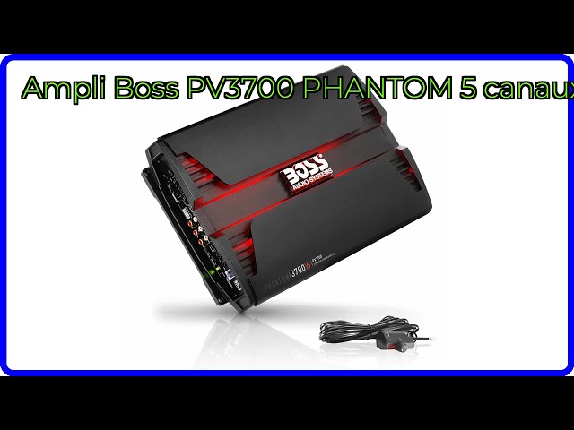 AVIS (2025) : Ampli Boss PV3700 PHANTOM 5 canaux. DÉTAILS