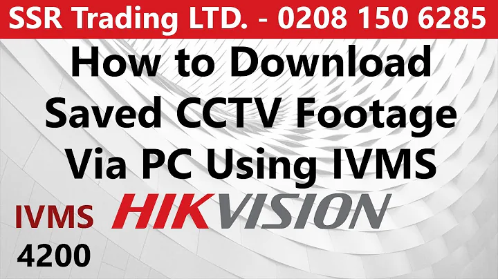 Export Stored Video Footage Using IVMS 4200 to PC from Hikvision DVR NVR Surveillance HDD Hard Disk