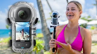 Shooting underwater 360 video! Insta360 X3 Invisible Dive Case Review! screenshot 5