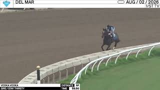 Work of the Day at Del Mar: Vodka Vodka worked 5 Furlongs in 59.80 on August 2nd, 2026