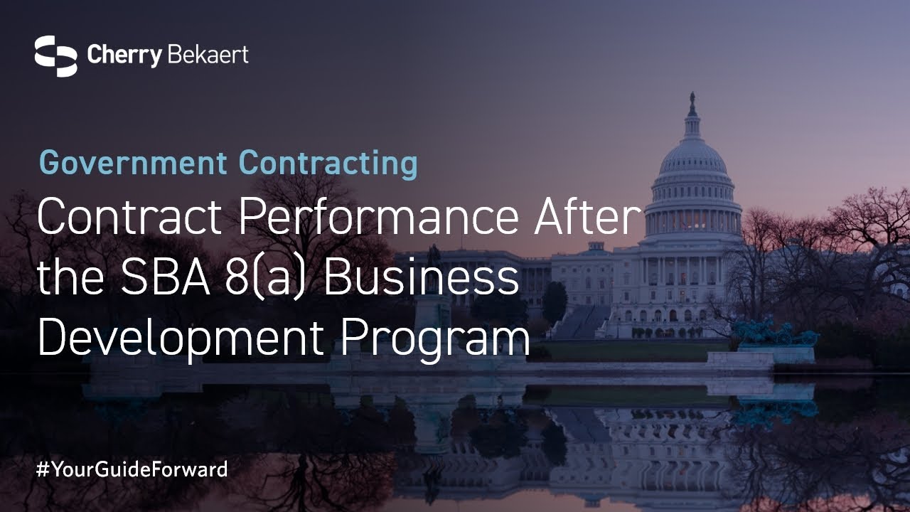 Contract Performance After the SBA 8(a) Business Development Program